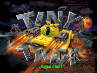 Tiny Tank title screen for Playstation